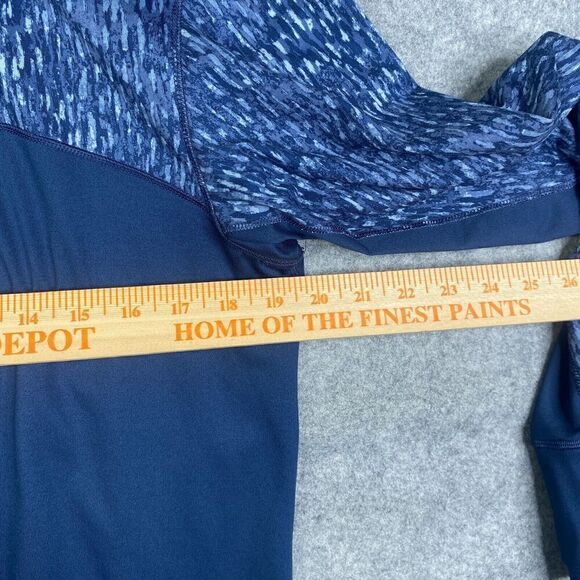 Brooks Dash 1/2 Zip Running Top Adult Size Small Blue All Over Print - Picture 3 of 9